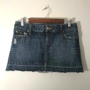 AMERICAN EAGLE Distressed Blue Jean Skirt Size 4